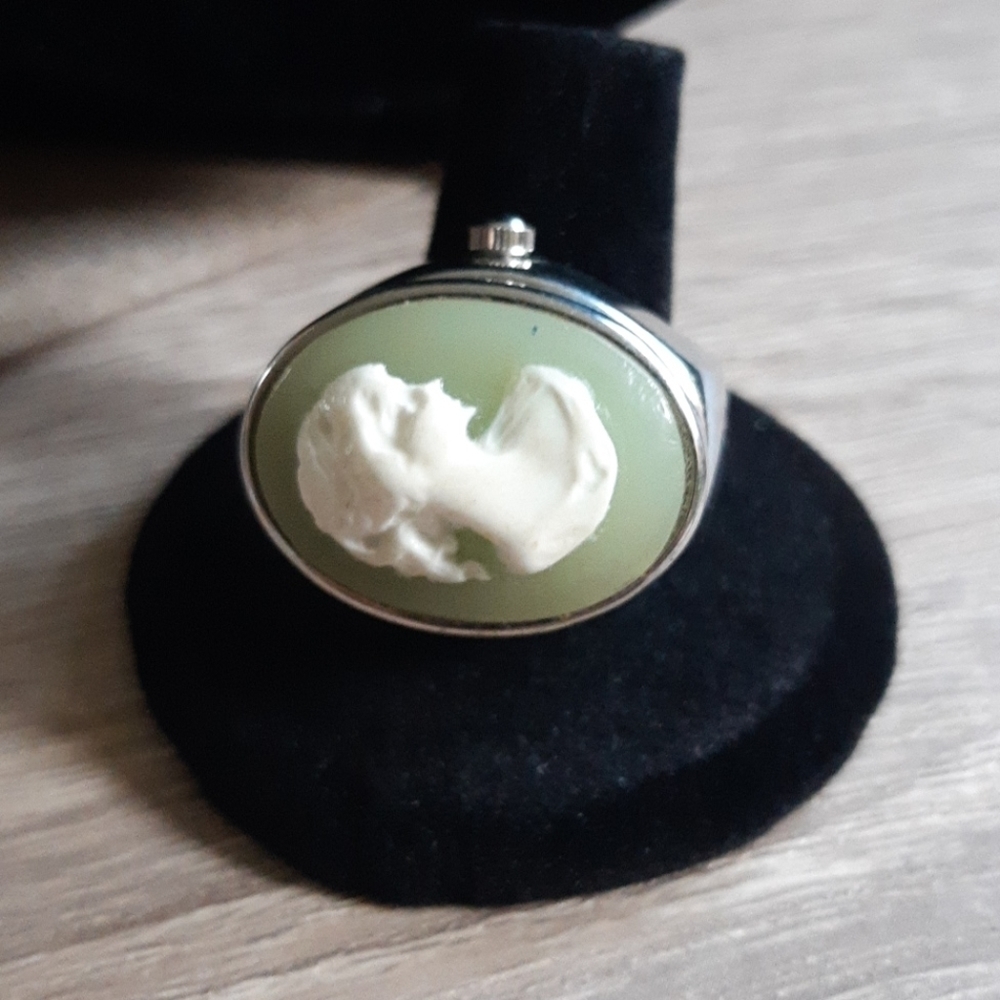 Cameo watch ring